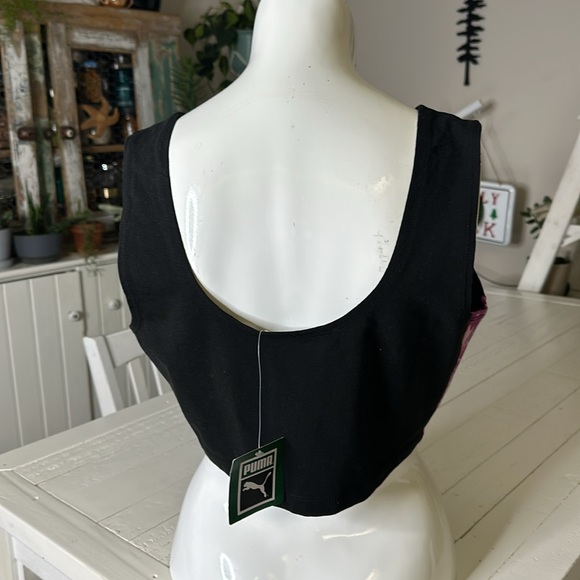 Puma size large cotton black and pink, hypnotized bralette , NWT - Picture 6 of 12